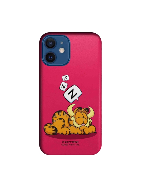macmerise Pink & Brown Sleepy Devil iPhone 12 Mini Back Case