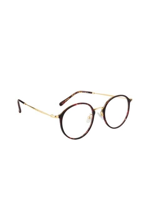

Ted Smith Unisex Gold-Toned Solid Full Rim Round Frames