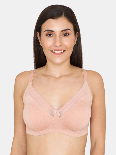 

Zivame Pink Solid Non-Padded Non-Wired Everyday Bra-ZI10ITCOREB