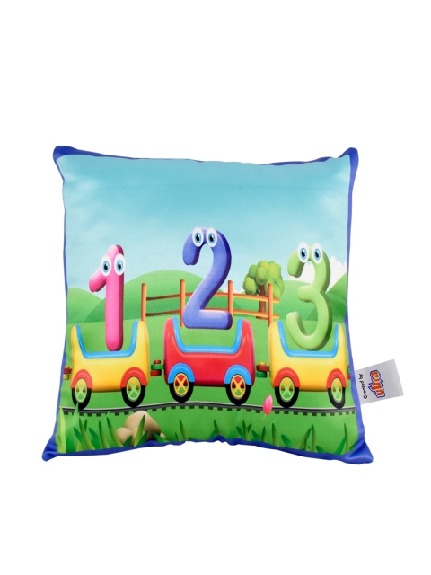 

Ultra Kids Blue & Green Toy Train Digital Print Cushion