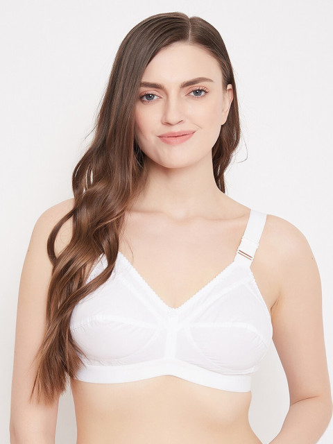 

Klassik Women White Solid Non-Wired Non-Padded Everyday Bra KLWHTMON