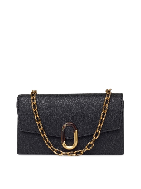 

CHARLES & KEITH Women Black Solid Envelope Wallet
