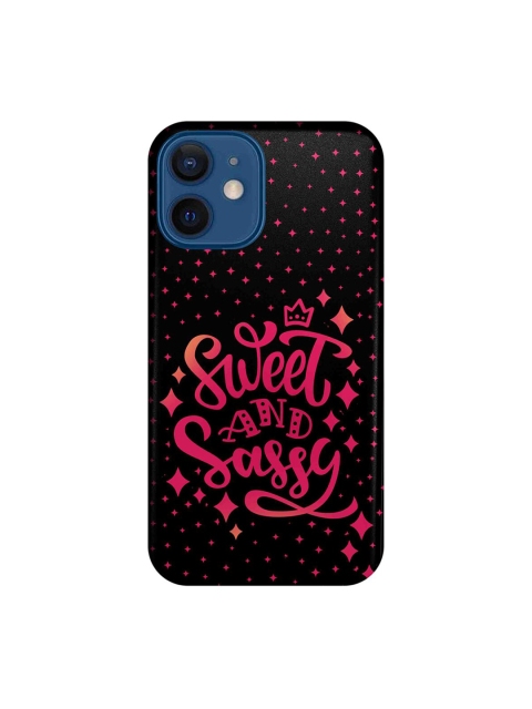 

macmerise Black & Pink Sweet & Sassy iPhone 12 Mini Back Case