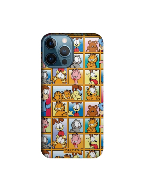 

macmerise Orange & Yellow Cartoon Characters Garfield Collage iPhone 12 Pro Max Back Cover