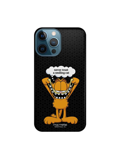 

macmerise Black & Orange Smiling Garfield iPhone 12 Pro Max Case