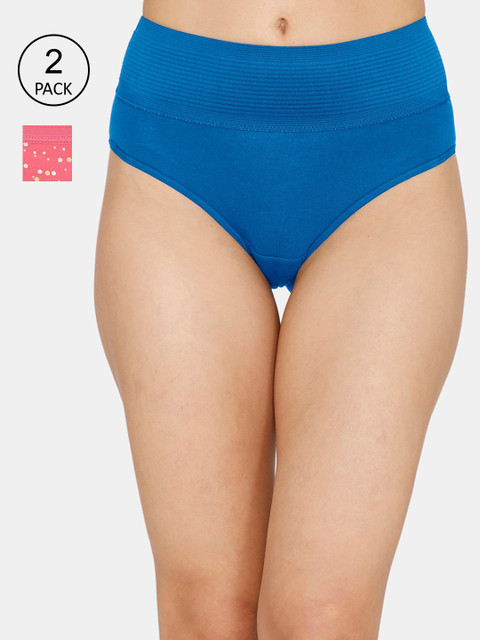 

Zivame Women Pack Of 2 Assorted Hipster Briefs-ZI2385FASHZ