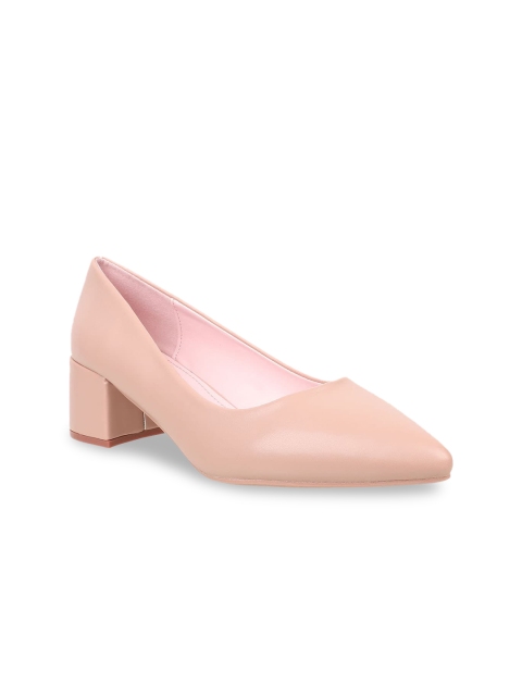 

Flat n Heels Women Pink Solid Pumps
