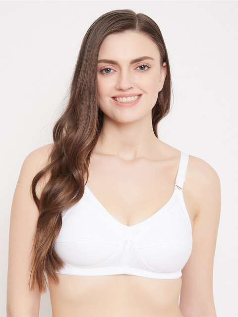 

Klassik Women White Solid Non-Wired Non Padded Everyday Bra KLWHTFLT1