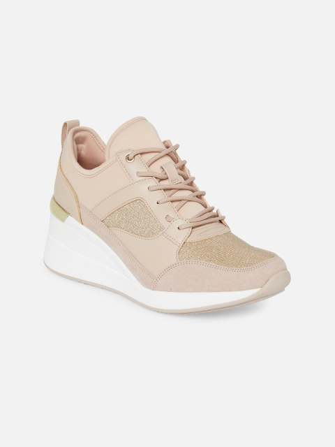 

ALDO Women Beige Solid Sneakers