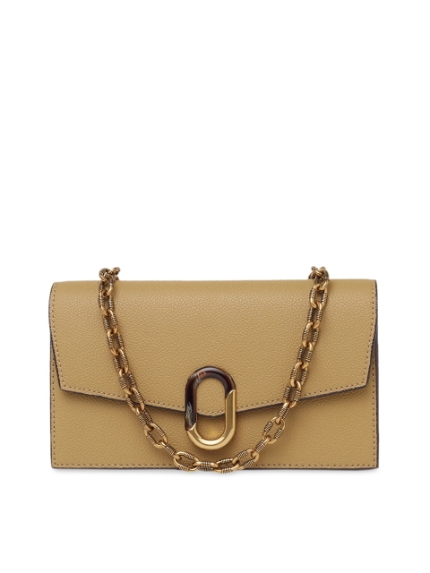 

CHARLES & KEITH Women Khaki Coloured Solid Envelope Wallet