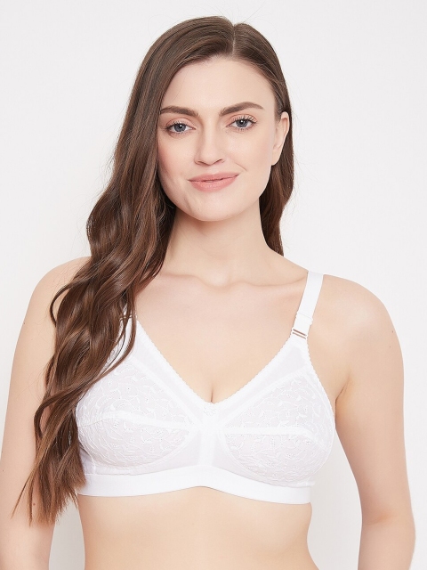 

Klassik White Self Design Non-Padded Non-Wired Everyday Bra KLWHTJC5