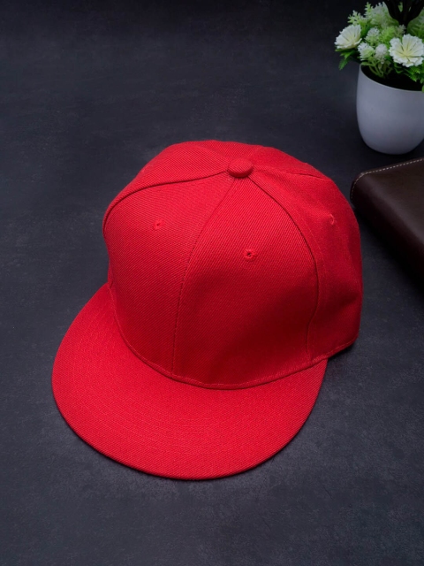 

Golden Peacock Unisex Red Solid Snapback Cap