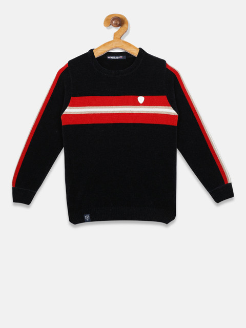 

Monte Carlo Boys Navy Blue & Red Striped Pullover Sweater