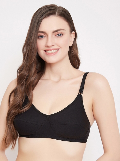 

Klassik Women Black Solid Non-Wired Non-Padded Everyday Bra KLBLKKSB