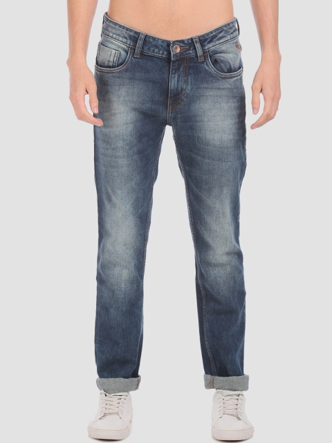 

Flying Machine Men Blue Slim Fit Mid-Rise Mildly Distressed Jeans
