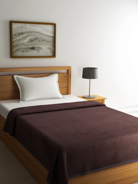 

Raymond Home Brown Solid Woolen Heavy Winter 542 GSM Single Bed Blanket