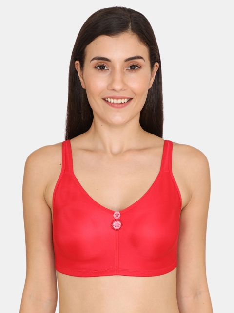 

Zivame Women Red Solid Non-Wired Non-Padded Minimizer Bra ZI104EFASH00RED