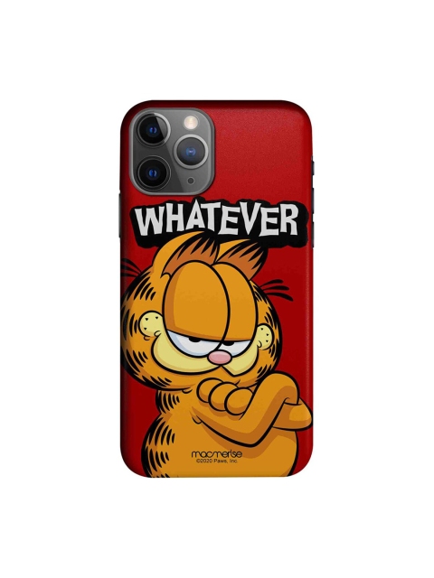 macmerise Red & Yellow Yeah Whatever iPhone 11 Pro Max Garfield Printed Back Cover