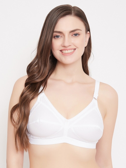 

Klassik Women White Solid Non-Wired Non-Padded Everyday Bra KLWHTJSKPL1