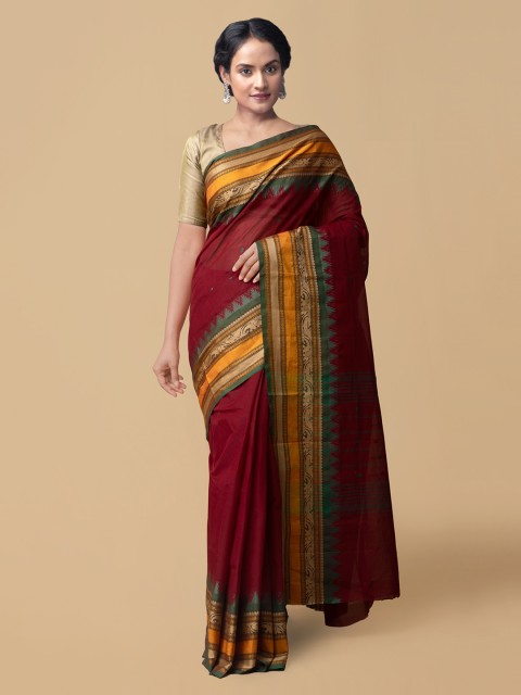

Unnati Silks Red Saree