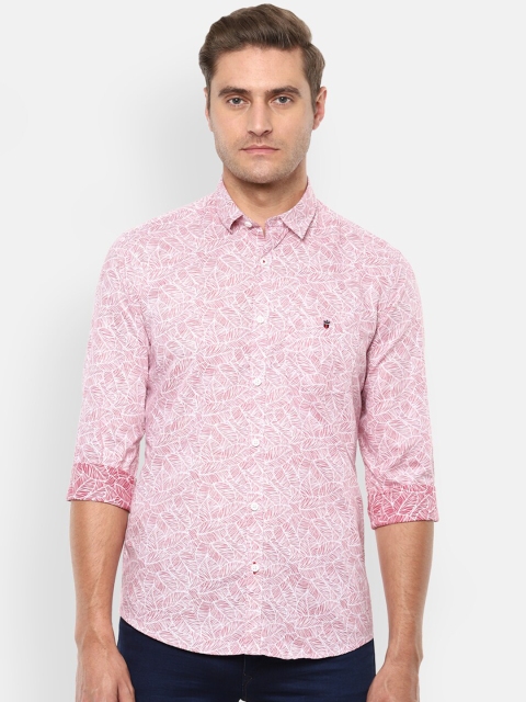 

Louis Philippe Sport Men Pink Slim Fit Printed Casual Shirt