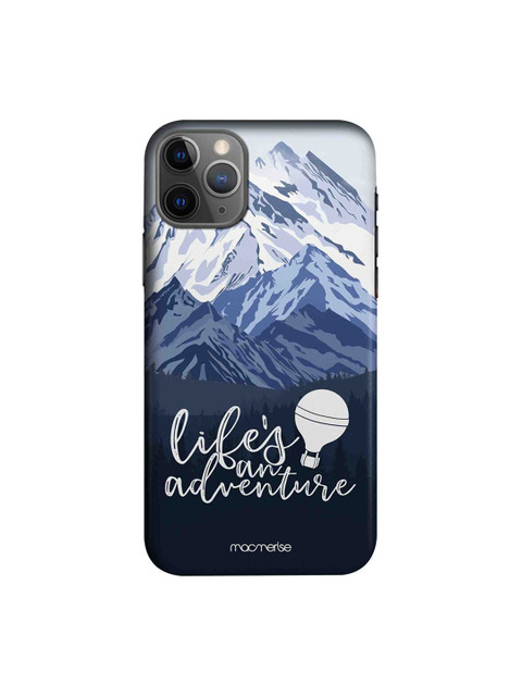 

macmerise Unisex Blue & White Lifes An Adventure iPhone 11 Pro Back Cover