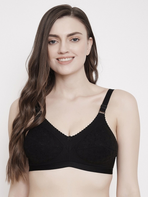 

Klassik Women Black Solid Non-Wired Non-Padded Everyday Bra KLBLKSRY