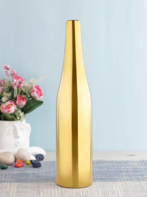 

TAYHAA Gold Toned Ceramic Flower Vase