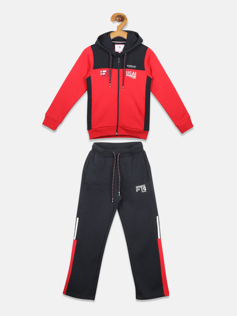 

Monte Carlo Boys Red & Black Colourblocked Tracksuits