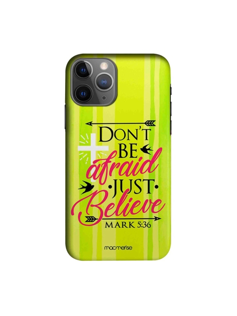 

macmerise Lime Green & Red Just Believe iPhone 11 Pro Max Back Case