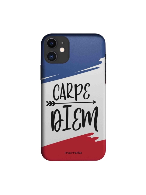 

macmerise Blue & Red Carpe Diem iPhone 11 Macmerise Illustrations Printed Back Cover