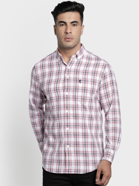

Red Tape Men White Regular Fit Checked Casual Shirt