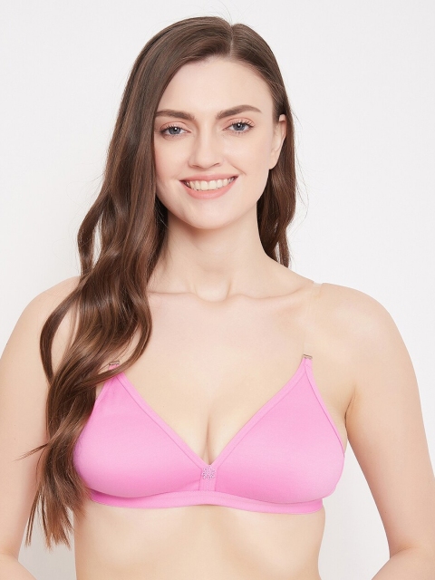 

Klassik Pink Solid Non-Wired Non Padded Everyday Bra KLBLKJC6