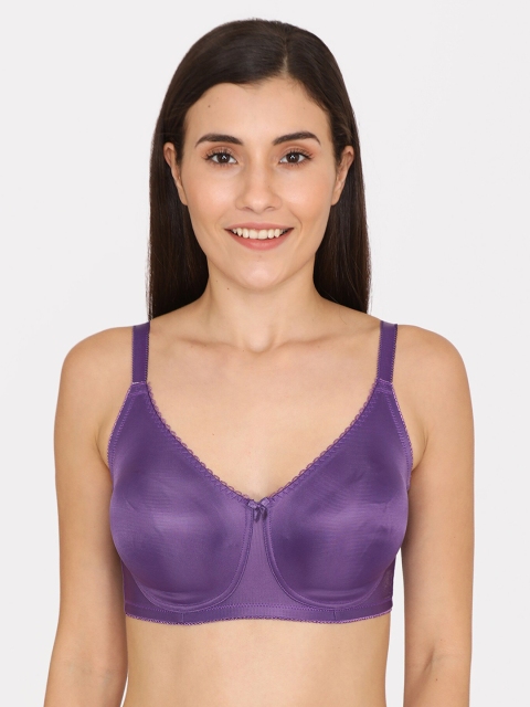 

Zivame Women Purple Solid Non-Wired Non-Padded Everyday Bra ZI0100G0QKEPURP