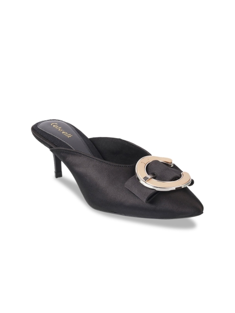

Catwalk Women Black Embellished Suede Mules