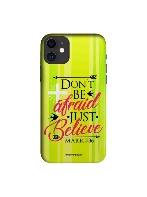 

macmerise Green & Black Just Believe IPhone 11 Back Case