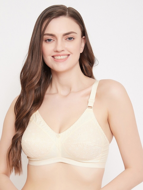 

Klassik Women Cream-Coloured Solid Non-Wired Non-Padded Everyday Bra KLCRMSRY