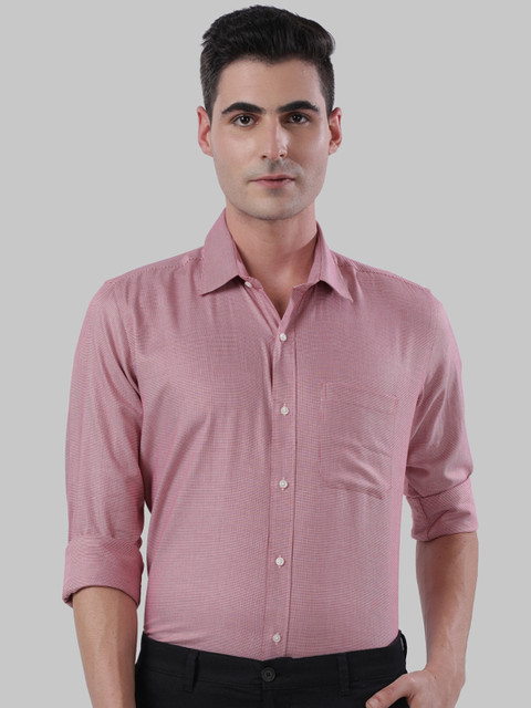 

Raymond Men Red & White Regular Fit Printed Formal Shirt