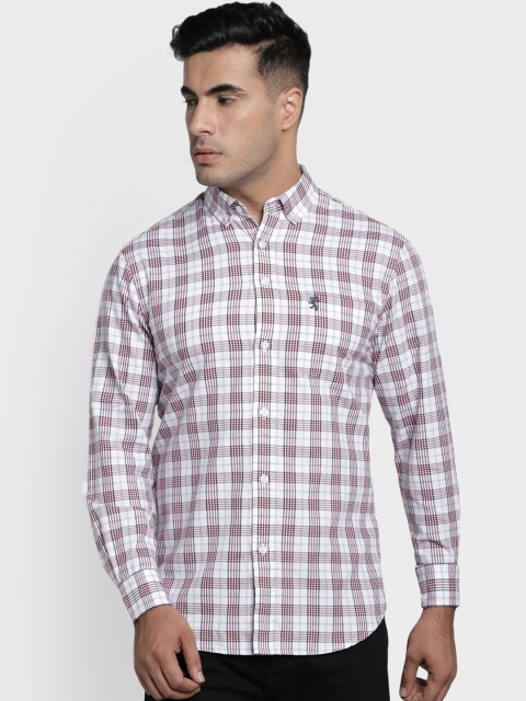 

Red Tape Men White Regular Fit Checked Casual Shirt