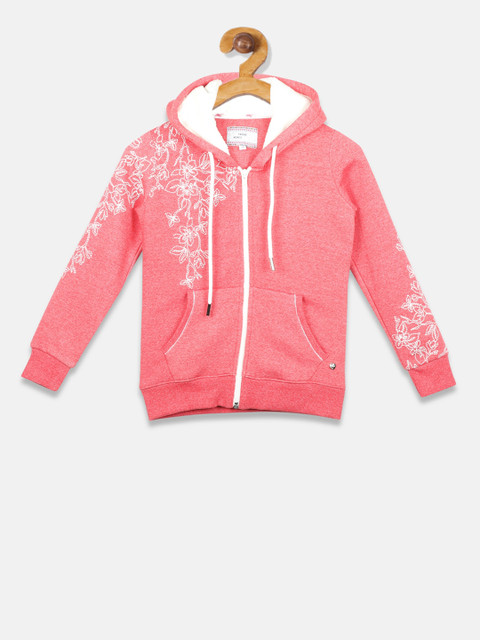 

Monte Carlo Girls Pink & White Floral Printed Hooded Sweatshirt