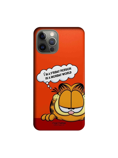 

macmerise Orange & Brown Friday Garfield iPhone 12 Pro Back Case