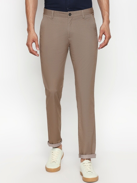 

BYFORD by Pantaloons Men Tan Slim Fit Solid Regular Trousers