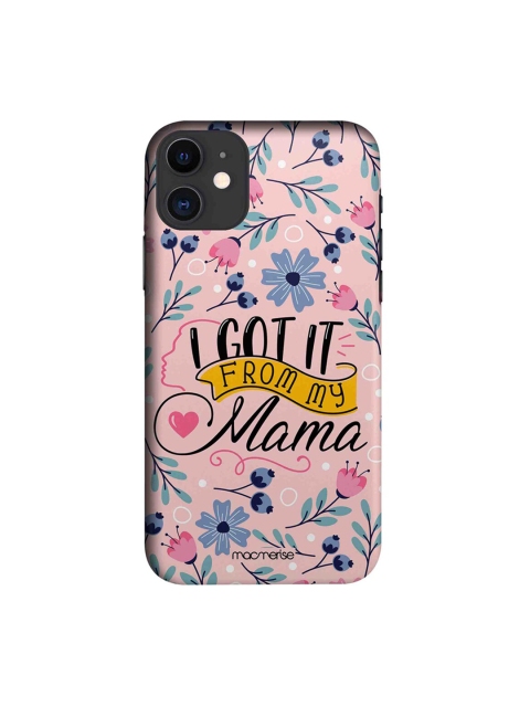 

macmerise Pink & Blue From My Mama iPhone 11 Back Cover