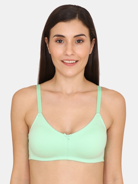 

Zivame Women Green Solid Non-Wired Non-Padded Everyday Bra ZI10J4FASHAGREN