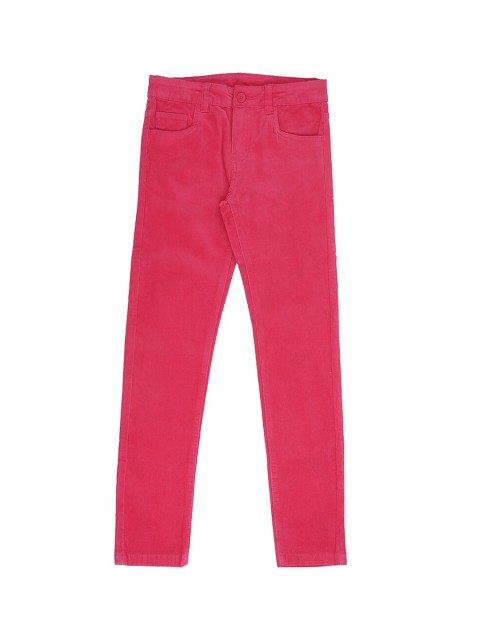 

Pantaloons Junior Girls Pink Regular Fit Solid Chinos