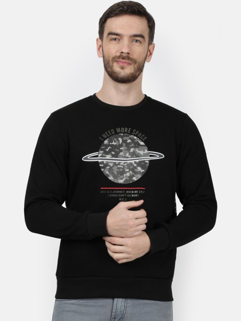 

Monte Carlo Men Black & Grey Printed Sweatshirt