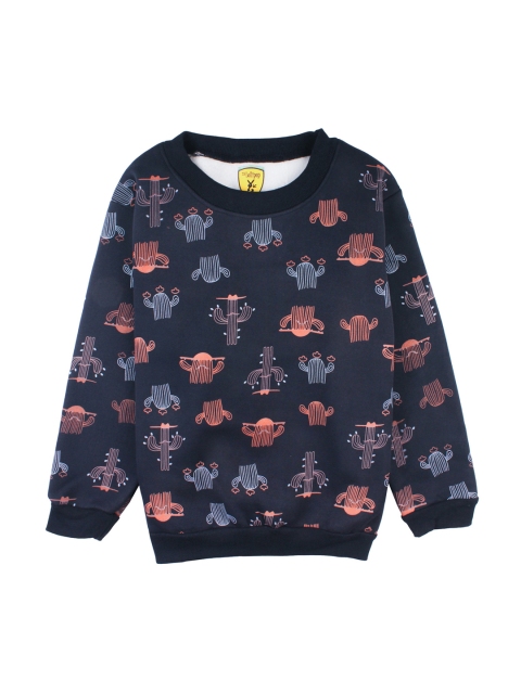 

Lil Lollipop Girls Navy Blue Printed Sweatshirt