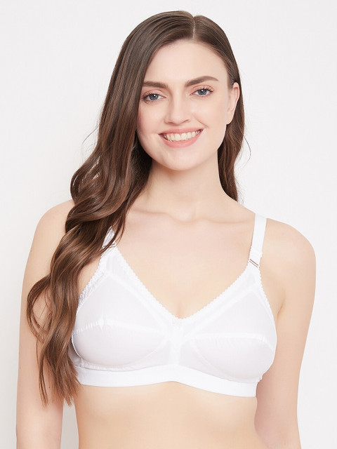 

Klassik Women White Solid Non-Wired Non-Padded Everyday Bra KLWHTJSKPL2