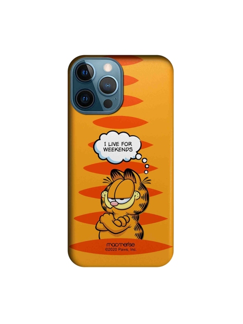 

macmerise Unisex Orange & Red Living for Weekends iPhone 12 Pro Max Back Cover