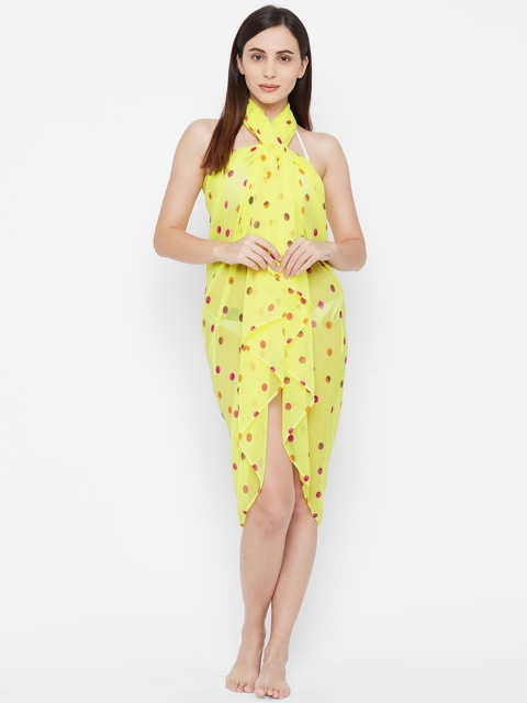 

Mirchi Fashion Women Yellow & Magenta Printed Sarong